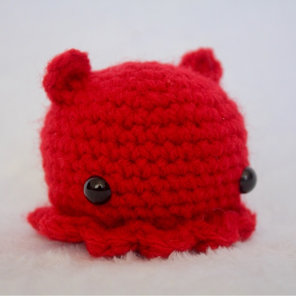 Handmade Red Mini Cuttlefish - Picture 2 of 3